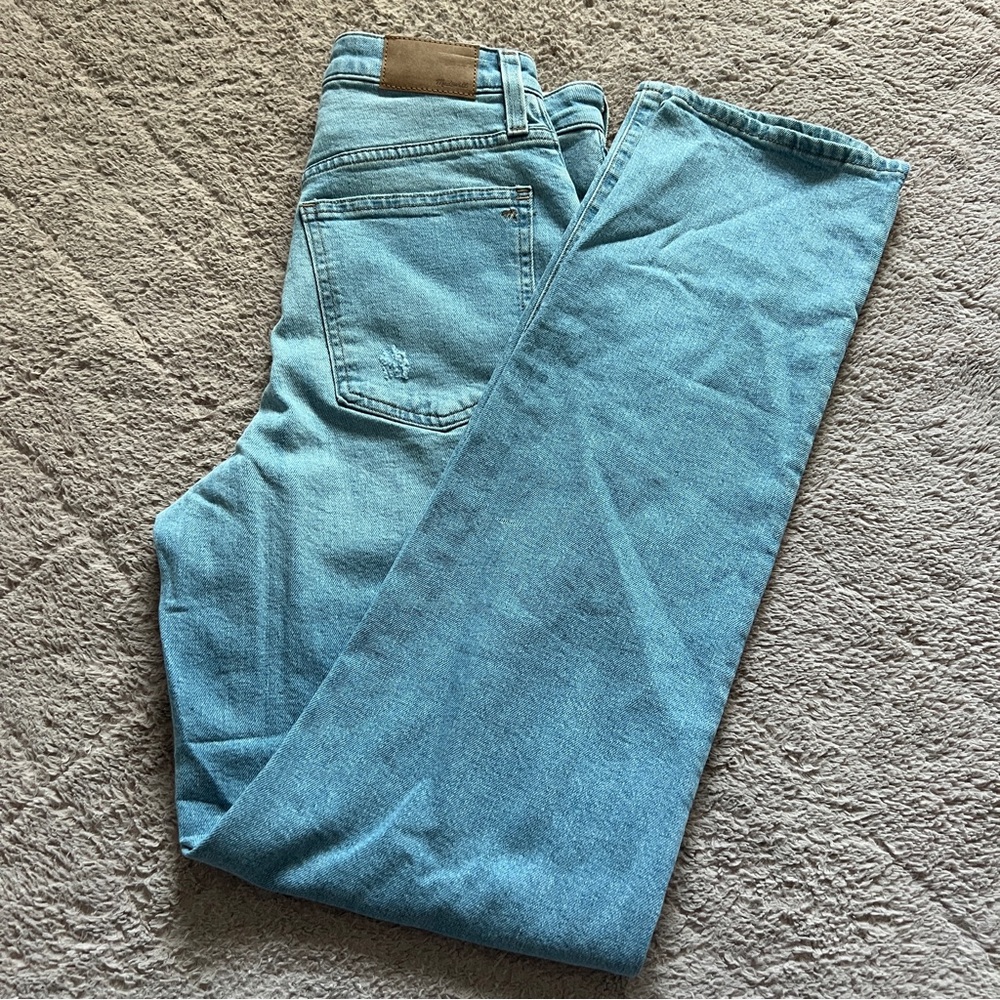 NWT Madewell High Rise Curvy Perfect Vintage Straight Jean Preppy Size 28T